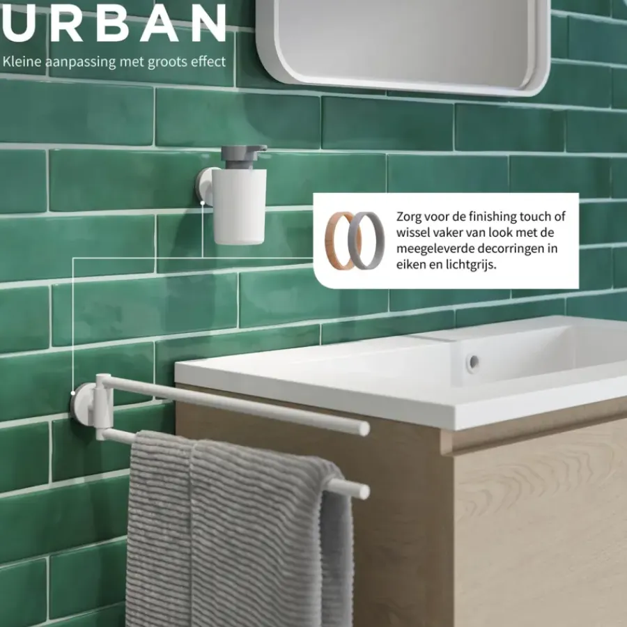 Tiger zeepdispenser Urban wit