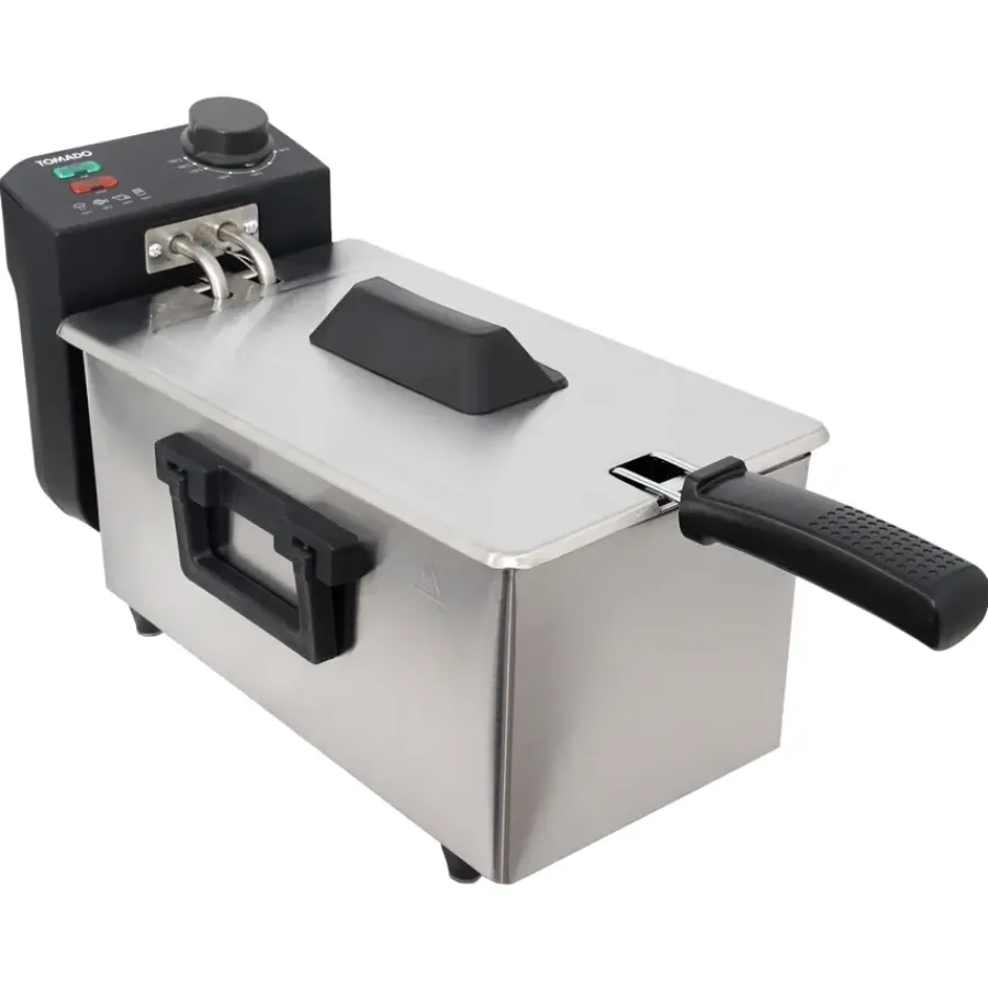 TOMADO TDF3000S Frituurpan – 3L – 2000W – RVS