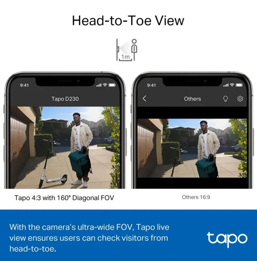 TP-Link Tapo D230S1 video deurbel met batterij
