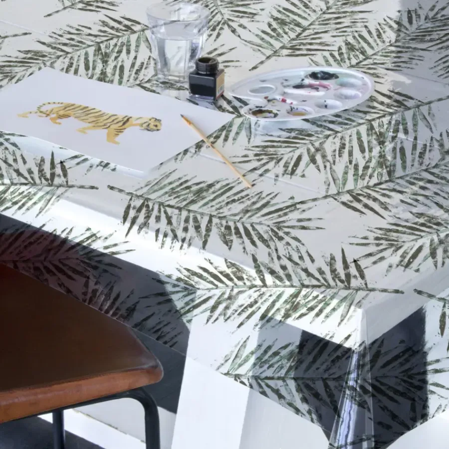 Geen Transparant Tafelzeil Fern 140 x 220cm