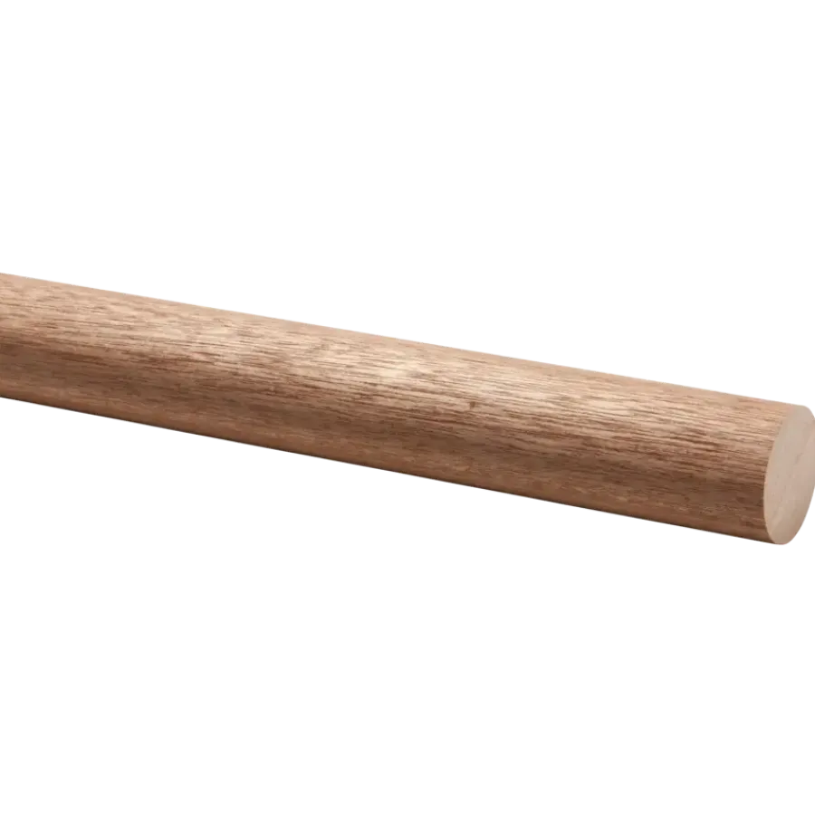 Geen Trapleuning rond hardhout Ø45 mm / 100 cm