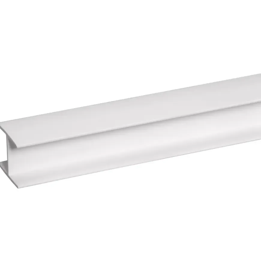 Tussenprofiel kunststof wit 21x25 mm lengte 260 cm
