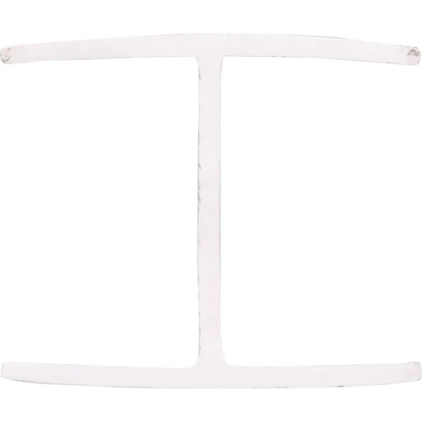 Tussenprofiel kunststof wit 21x25 mm lengte 260 cm