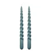 Geen Twist dinerkaars blauw 2 stuks