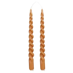 Geen Twist dinerkaars donker bruin 2 stuks - h29xd2,2cm