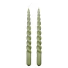 Geen Twist dinerkaars donker groen 2 stuks - h29xd2,2cm