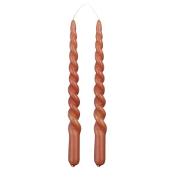 Geen Twist dinerkaars terra 2 stuks - h29xd2,2cm