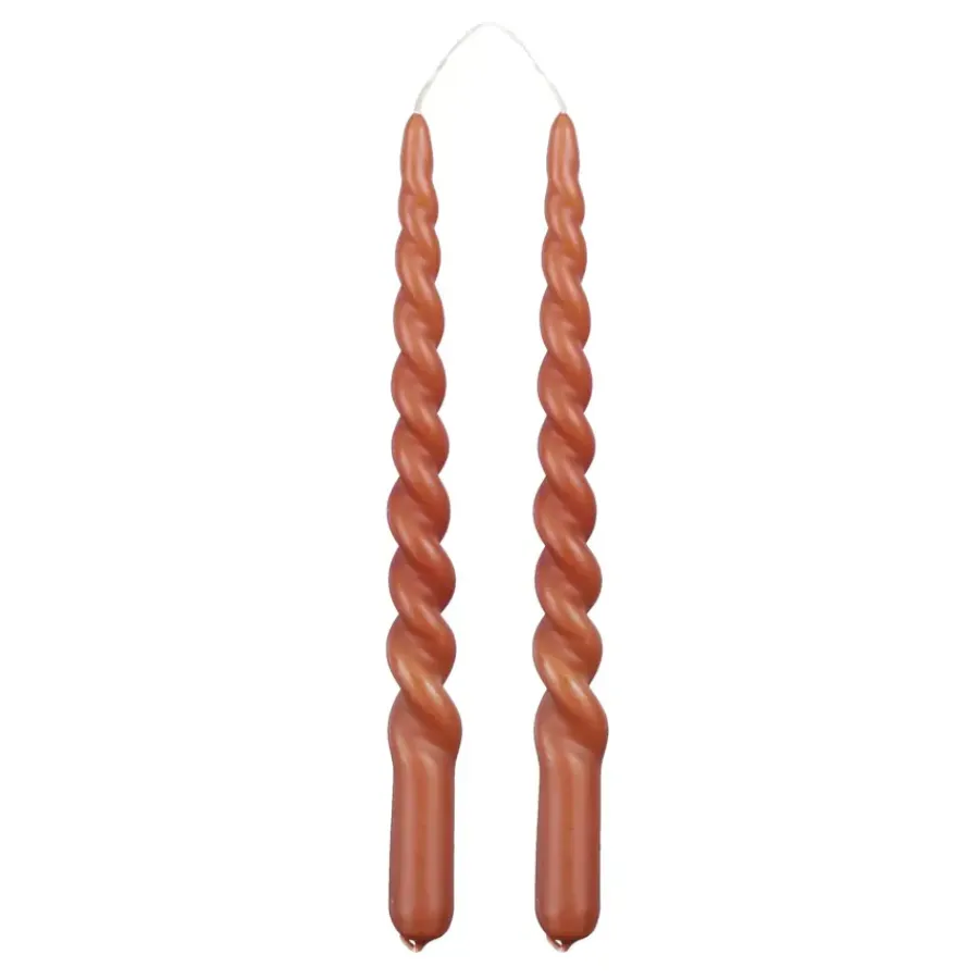 Geen Twist dinerkaars terra 2 stuks - h29xd2,2cm