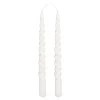 Geen Twist dinerkaars wit 2 stuks