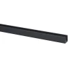 Geen U-profiel kunststof antraciet 18x18 mm 260 cm