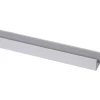 Geen U-profiel kunststof RVS look 18x21mm 260cm