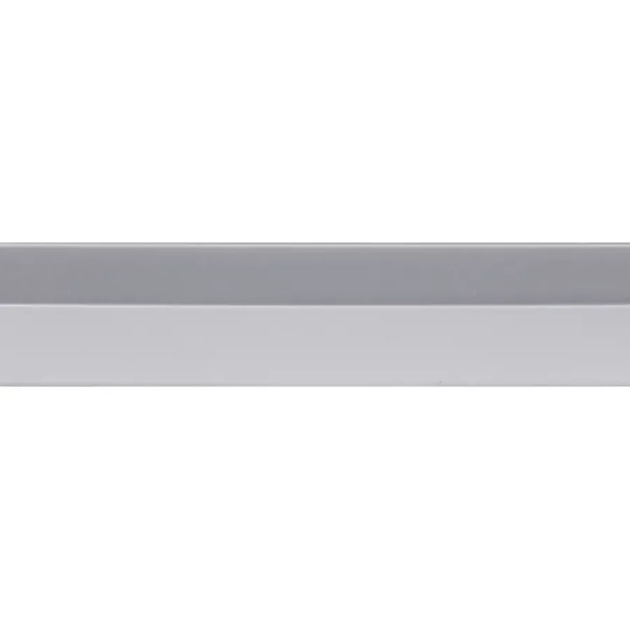 Geen U-profiel kunststof RVS look 18x21mm 260cm