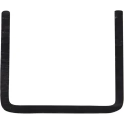 U-profiel kunststof zwart 18x18 mm lengte 260 cm