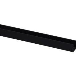 U-profiel kunststof zwart 18x18 mm lengte 260 cm