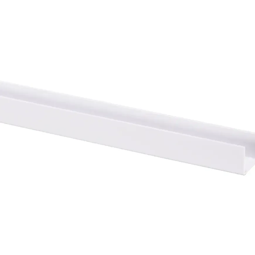 U-profiel 2600 x 18mm wit