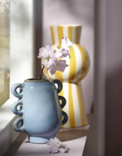 Geen Vaas blauw - l12xb8xh12,3cm