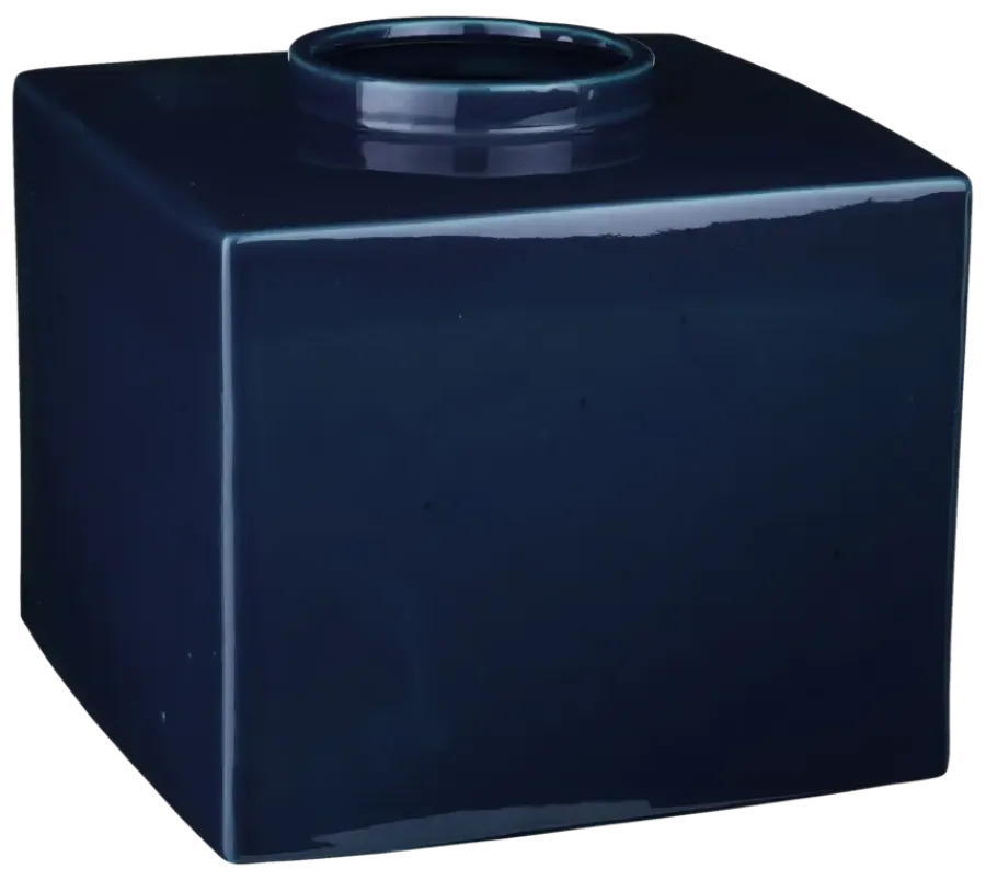 Geen Vaas donker blauw - h25,5xd31cm