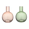 Geen Vaas glas bruin groen 17,5x17,5x23,5cm