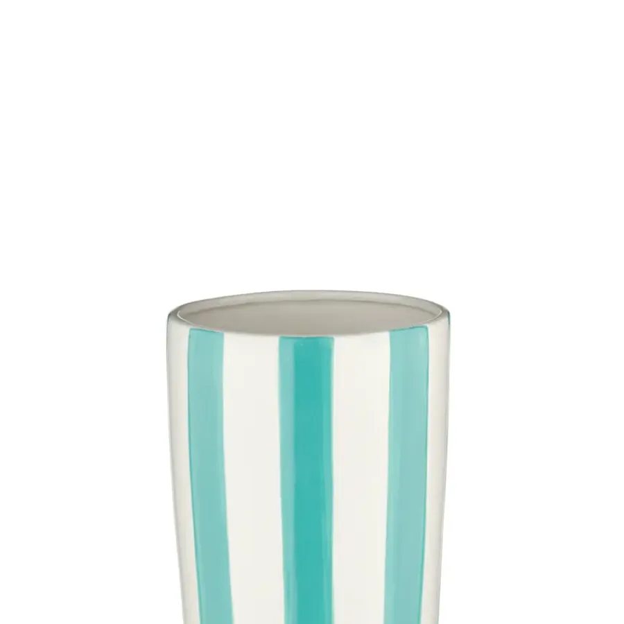 Geen Vaas met strepen blauw