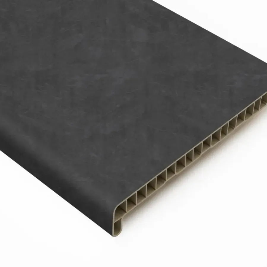 Essentials Vensterbank kunststof steenlook 300x25cm inclusief eindkappen