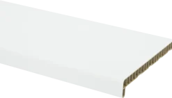 Essentials Vensterbank kunststof wit 300x25 cm inclusief eindkappen