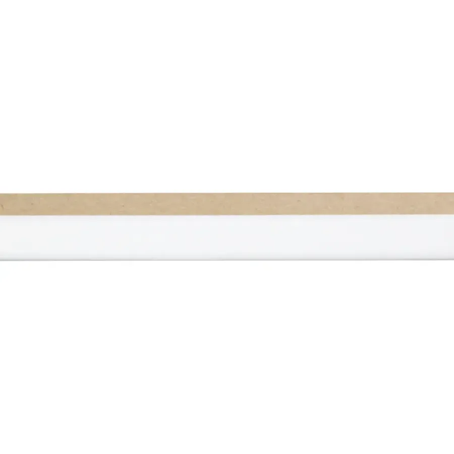 Geen Vensterbanklat rond MDF wit gegrond 25x28 mm lengte 260 cm