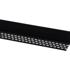 Geen Ventilatieprofiel kunststof zwart 29x30mm 260cm