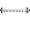 V-part Vepa Bins Pro-line wandkapstok met 19 haken - grijs / zwart