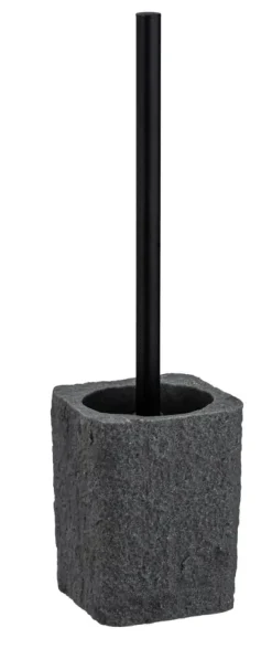 Geen Villata toiletborstelhouder polyresin grijs