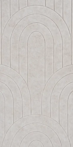 Viltpaneel gebogen lijnen beige 60x30 cm 4 stuks