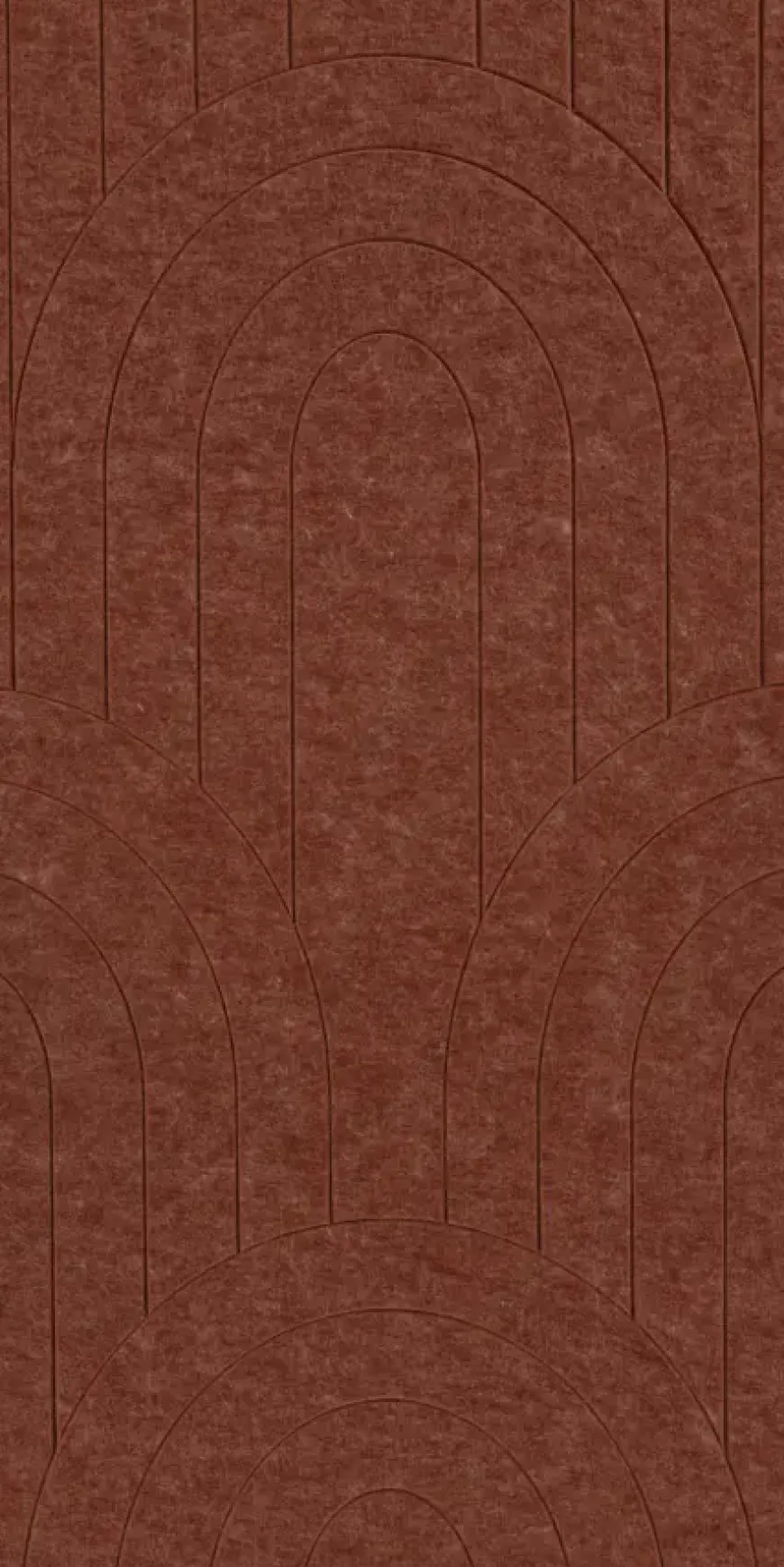 Viltpaneel gebogen lijnen terra 120x60 cm 2 stuks