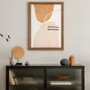 Viltpaneel 4 lijnen beige 120x60 cm