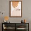 Viltpaneel 4 lijnen taupe 120x60 cm