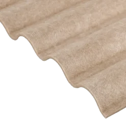 Viltpaneel met golf taupe 240x55 cm, dikte 3,5 mm, 2,64 m²
