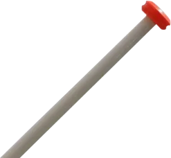 Geen Vlaggenmast met vaste knop wit 200 cm