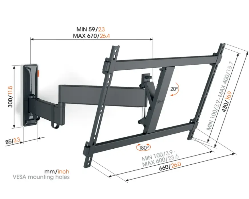 Vogel's TVM 3645 Full-Motion+ L 40 tot 77 inch