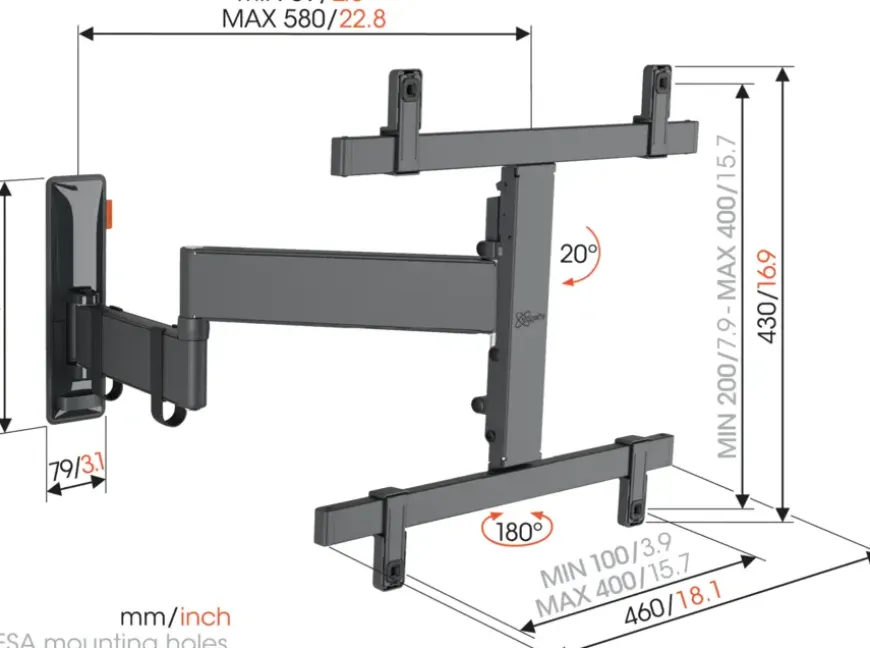 Vogel's TVM 3465 Full-Motion+ M 32 tot 65 inch