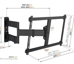 Vogel's TVM 3845 Full-Motion+ XL 55 tot 100 inch