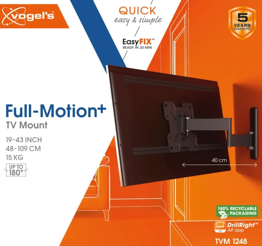 Vogel's TV-steun Full motion+ S - 19 t/m 43 inch