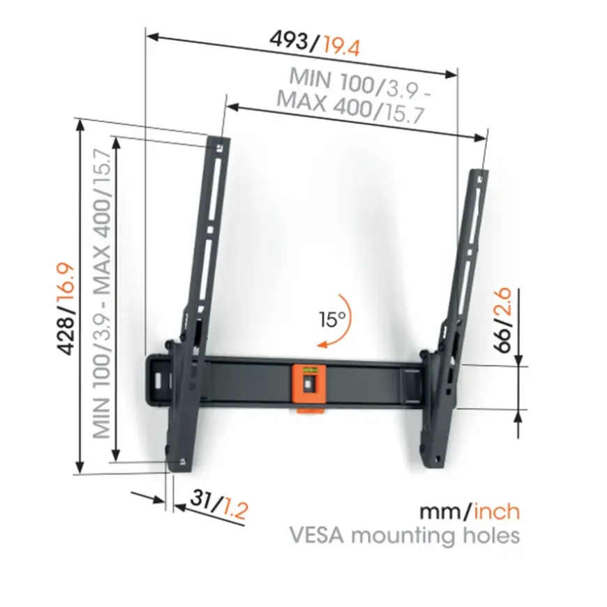 Vogel's TV-steun Tilt M - 32 t/m 65 inch