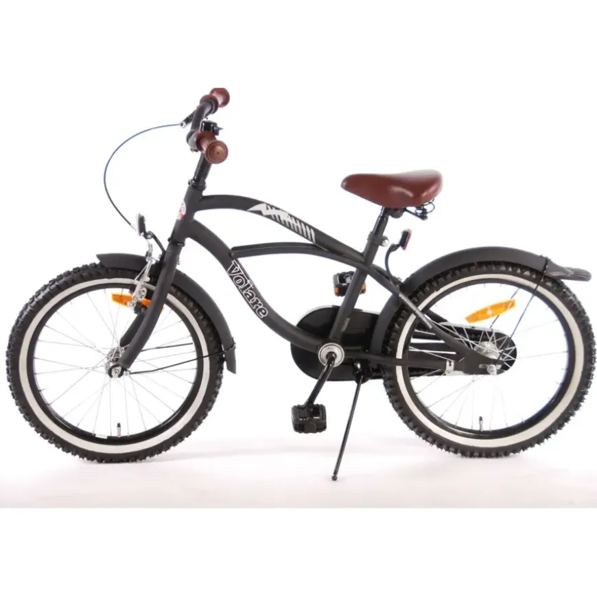 Volare Black Cruiser kinderfiets zwart 18 inch