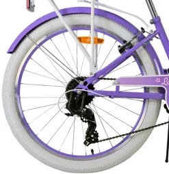 Volare Lovely kinderfiets paars wit 24 inch