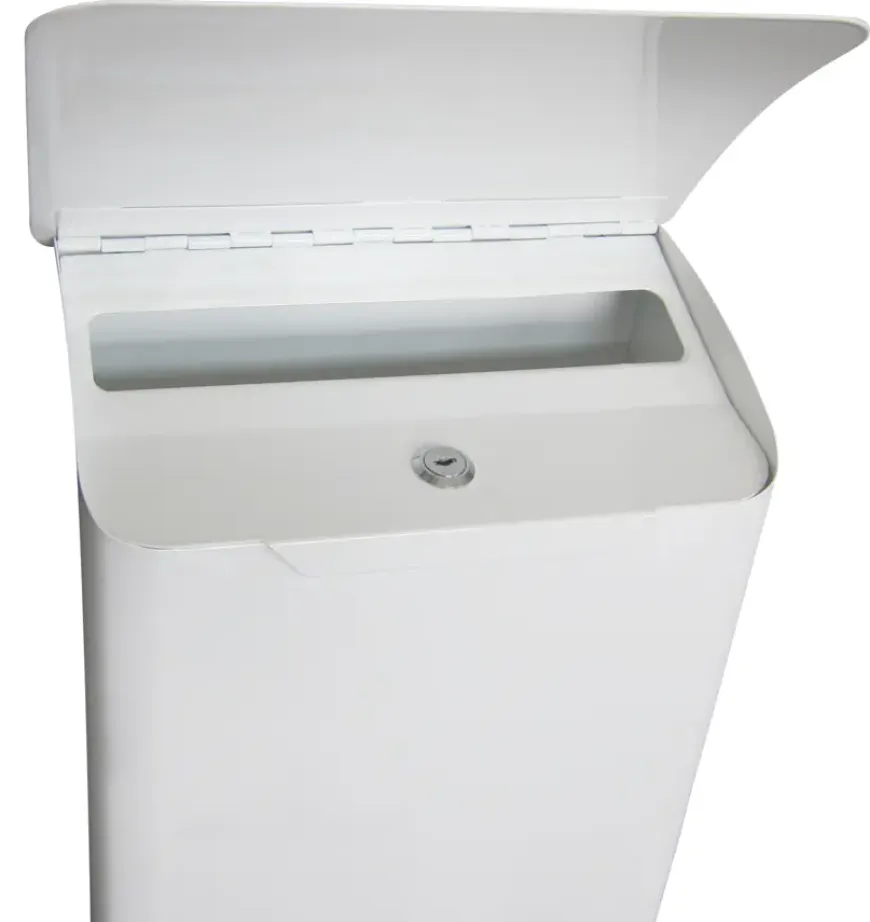 V-Part Brievenbus staal Lugon wit