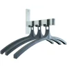 V-part wandkapstok HIQ 3 incl. 3 hangers - aluminiumgrijs / zwart
