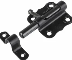 Waelbers grendel galvanisch vierkant 50x50 mm schoot 9 mm zwart verzinkt