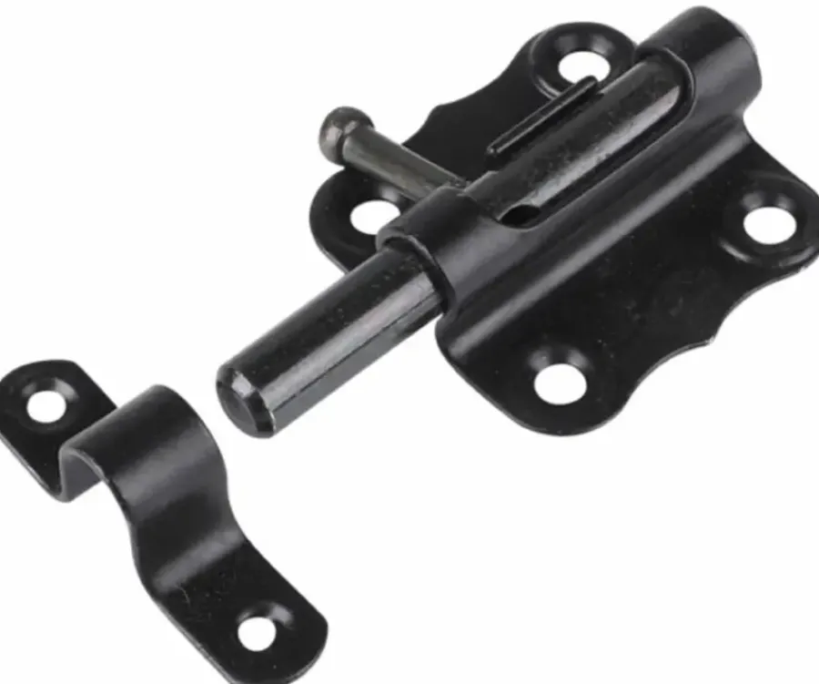 Waelbers grendel galvanisch vierkant 50x50 mm schoot 9 mm zwart verzinkt
