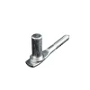 Waelbers schroefduim rond Ø16x110 mm verzinkt