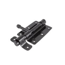 Geen Waelbers schuifgrendel 100 mm zwart