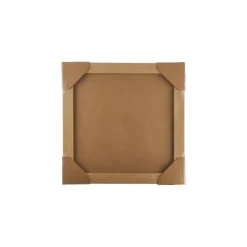 Geen Wanddecoratie rood roze crème 40x40x3.5cm