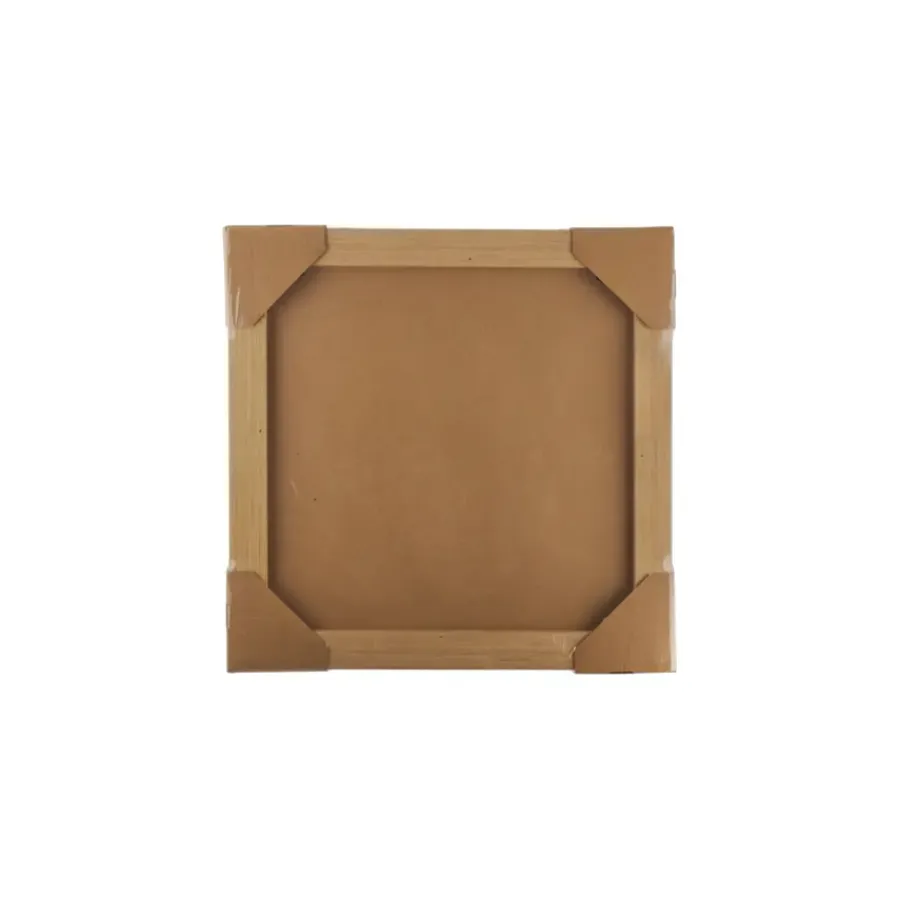 Geen Wanddecoratie rood roze crème 40x40x3.5cm